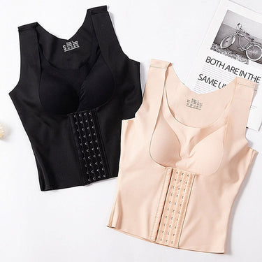 CinchTop - 4-In-1 Waist Buttoned Bra Shapewear - luvinly
